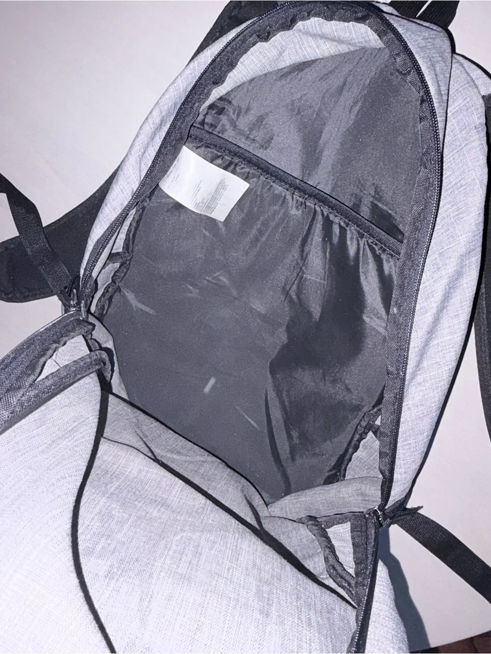Jordan Grey Backpack with Red Jumpman Accent